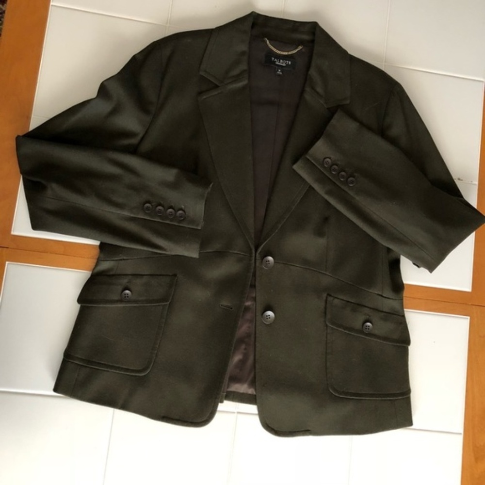 Talbots Olive Blazer